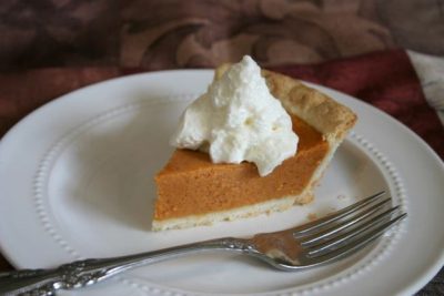 Image of a slice of sweet potato pie